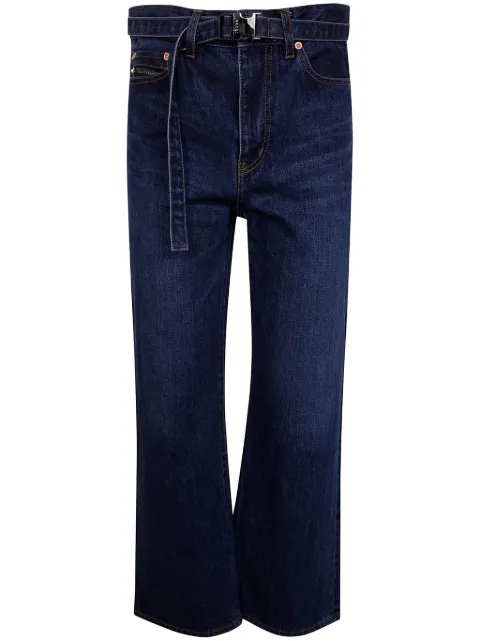 sacai belted jeans Blue SCW208