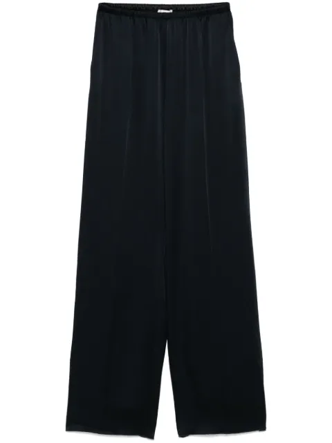 Forte Forte satin straight-leg trousers Blue 13562MYPANTS