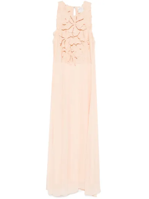 Forte Forte floral-appliqué maxi dress Pink 13609MYDRESS