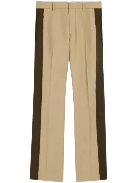 AMI Paris contrasting trousers Neutrals E25HTR526WV0067
