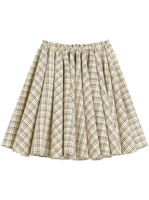 AMI Paris checkered skirt Neutrals E25FSK229WV0074