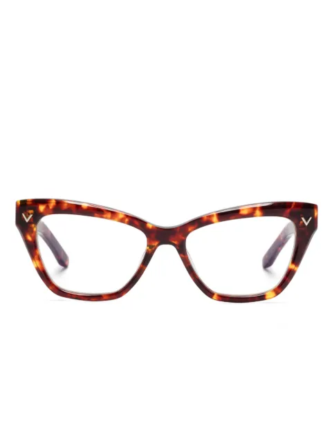 VALENTINO GARAVANI EYEWEAR V-Tale glasses Brown VLX140B