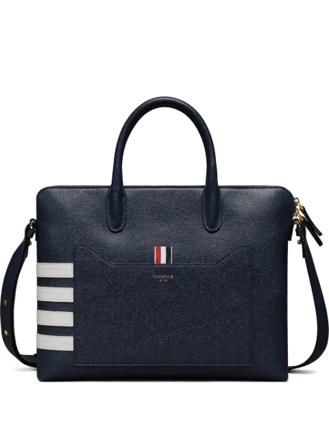 Thom Browne leather tote bag Blue MAG468A00198