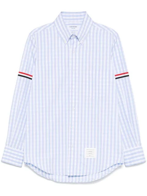 Thom Browne gingham-check poplin shirt Blue MWL301OF0998