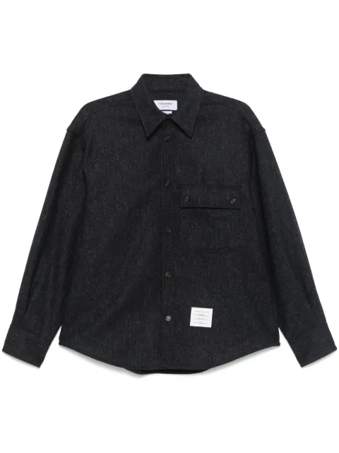 Thom Browne tweed shirt Blue MWL420A05385