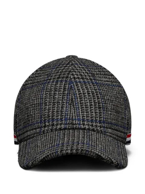 Thom Browne Prince of Wales Hunting tweed 6-panel baseball cap Grey MHC328AF0930