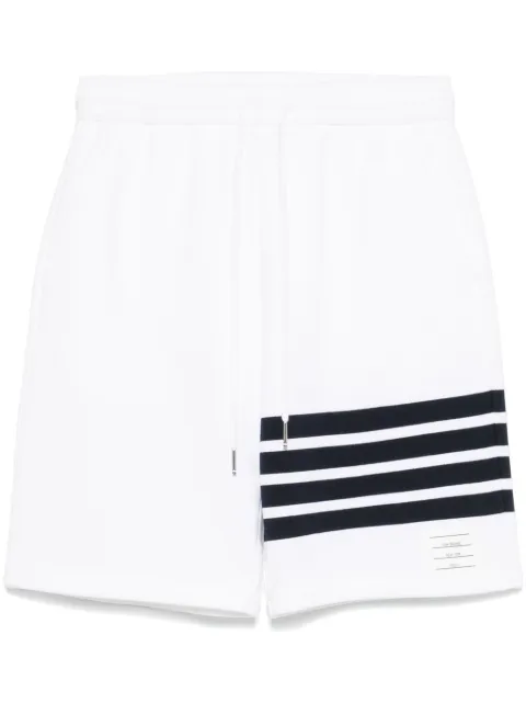 Thom Browne Classic loopback 4-Bar sweat shorts White MJQ234A00535