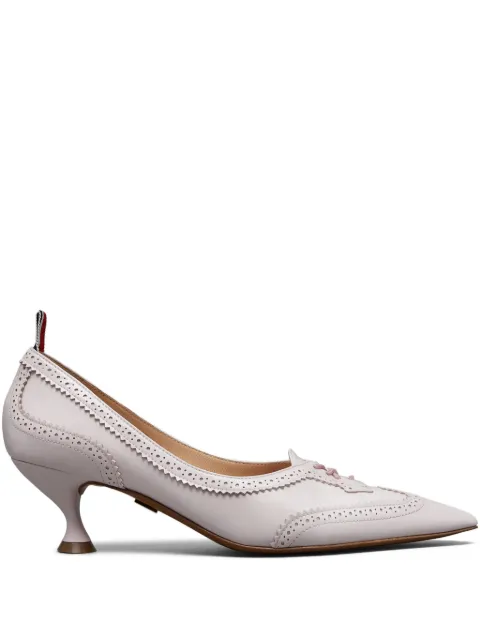 Thom Browne soft patent Wingtip pumpS 50mm Pink FFI009A00216
