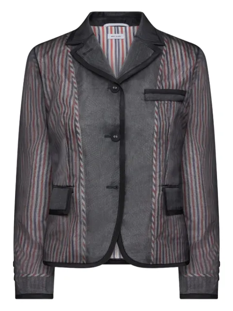 Thom Browne striped organza blazer Black FBC945B05762