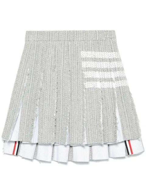 Thom Browne 4-Bar tweed mini skirt Grey FGC724TF0512