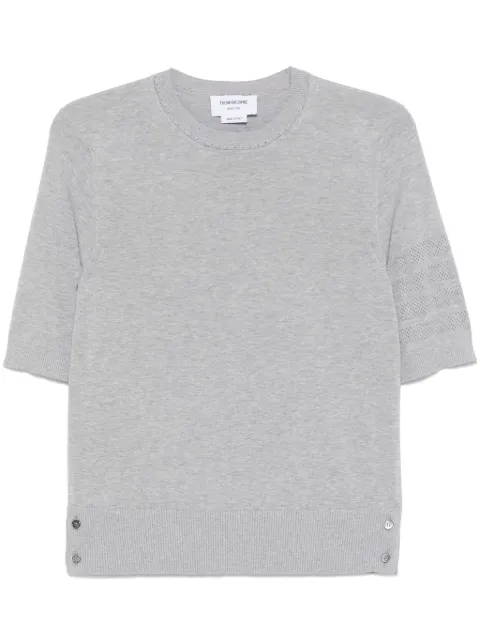 Thom Browne 4-Bar pointelle T-skirt Grey FKA498AY3036