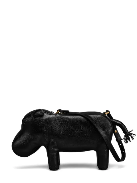 Thom Browne Hippo bag in pebble grain leather Black UAG226A00198