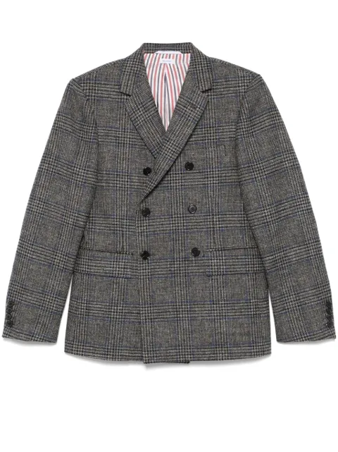 Thom Browne Prince of Wales-check blazer Grey MJC018AF0930