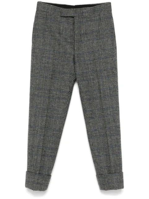 Thom Browne Prince of Wales-pattern tweed trousers Grey MTC001AF0930