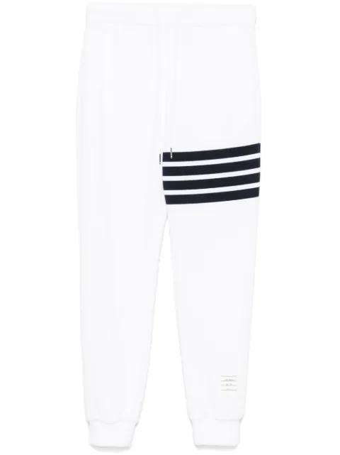 Thom Browne 4-Bar stripe track trousers White MJQ230A00535