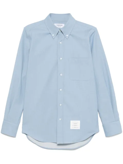 Thom Browne RWB-stripe denim shirt Blue MWL412AF0942