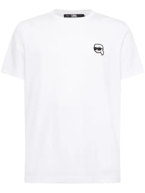 Karl Lagerfeld Ikon-appliqué T-shirt White A2M17127100