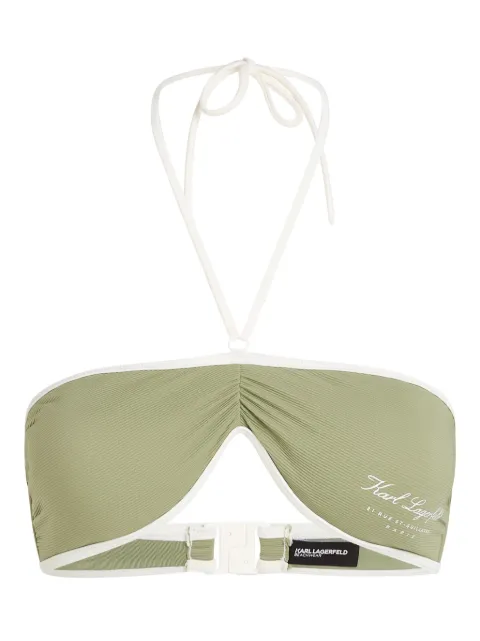 Karl Lagerfeld Hotel Karl bikini top Green A1W460271LB