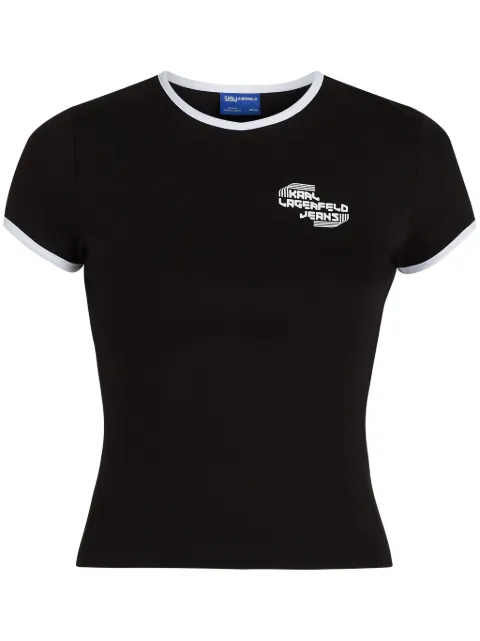 Karl Lagerfeld Jeans logo-print T-shirt Black A2W17098999