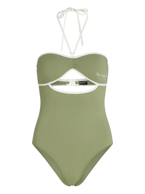 Karl Lagerfeld Hotel Karl one piece Green A1W460311LB
