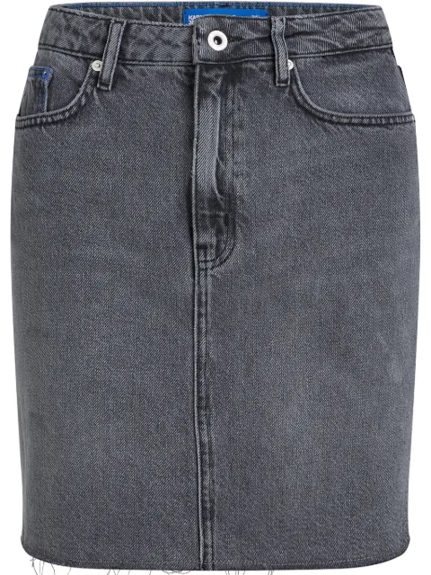 Karl Lagerfeld Jeans printed denim skirt Grey A2W120251BJ