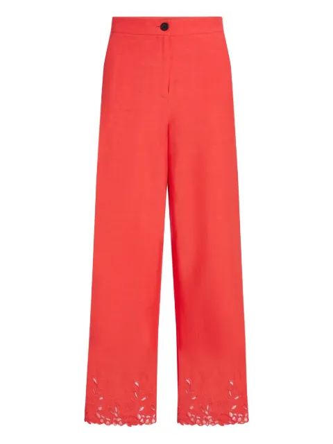Karl Lagerfeld embroidered trousers Red A2W100171LF