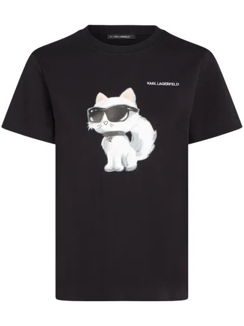 Karl Lagerfeld Ikon Choupette T-shirt Black A2W17119999