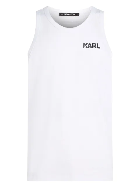 Karl Lagerfeld Karl-print beach tank top White A1M46069100