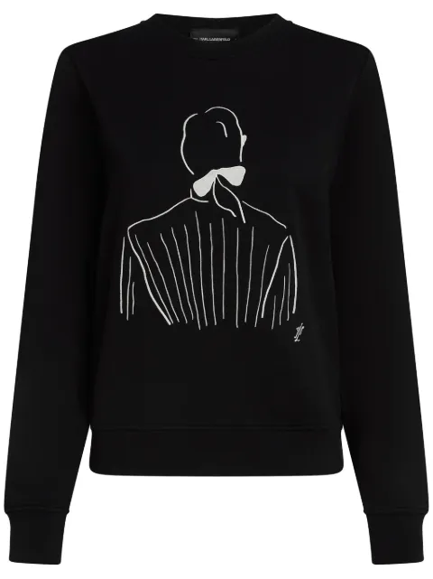 Karl Lagerfeld x Jorge Parra sweatshirt Black A2W20056999