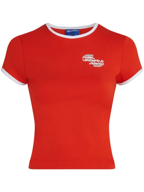 Karl Lagerfeld Jeans logo-print T-shirt Red A2W170981OR