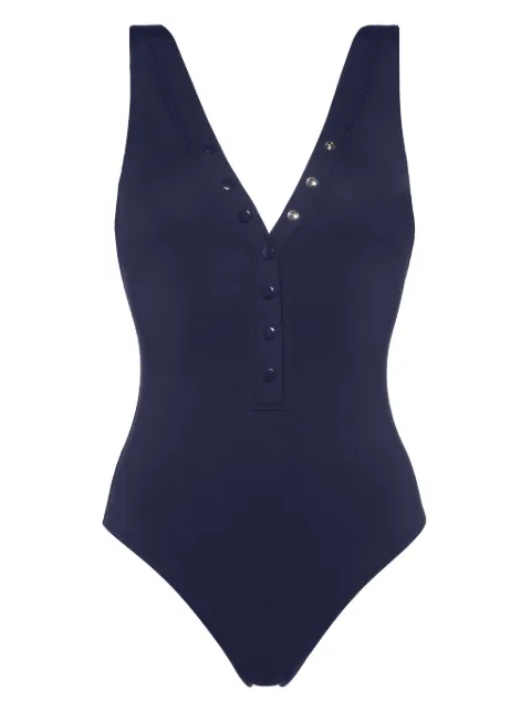 ERES Icône V-neck swimsuit Blue 012427