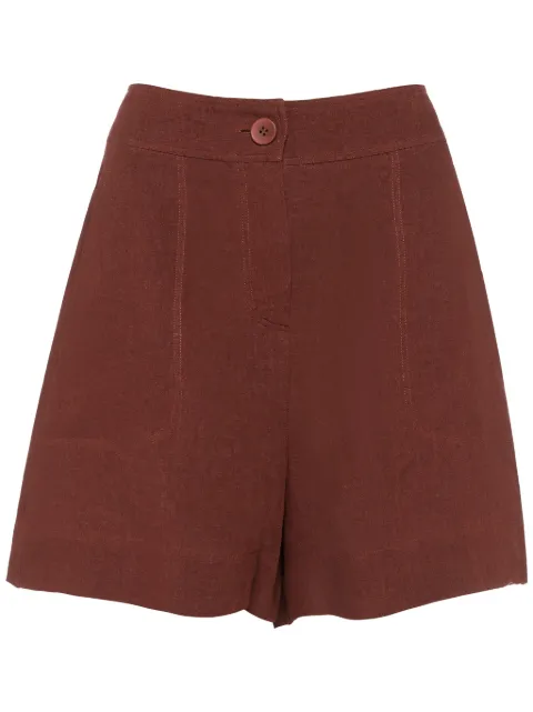 ERES Correct high-waisted shorts Brown 232421