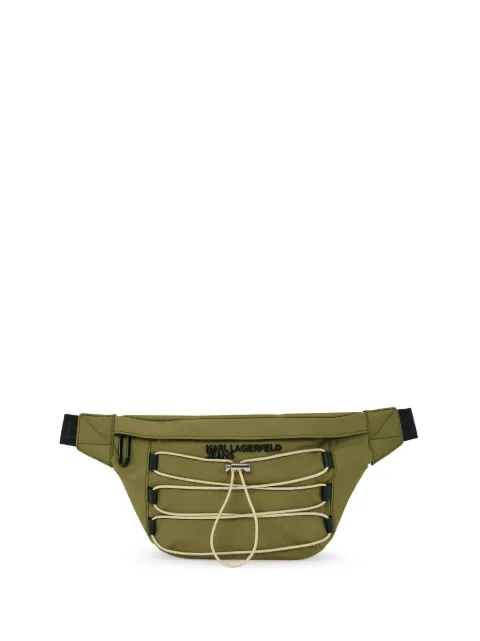Karl Lagerfeld Jeans logo-lettering belt bag Green A2M301151SS