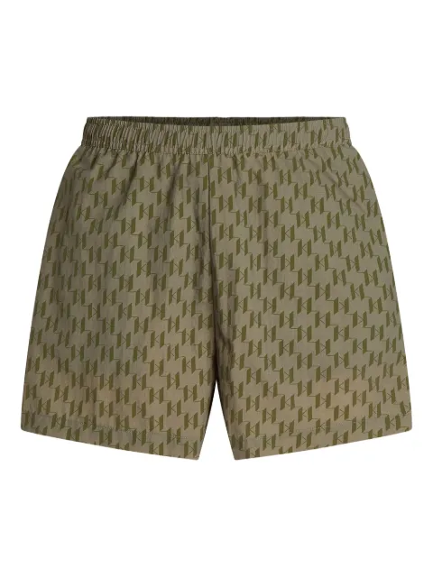 Karl Lagerfeld monogram-print swim shorts Green A1M460611QC