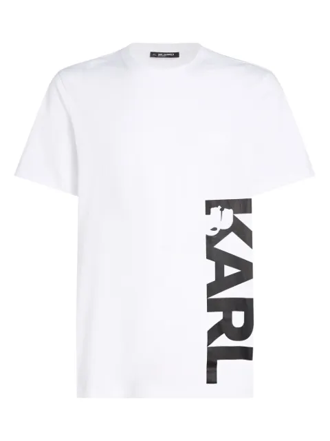 Karl Lagerfeld logo-print beach T-shirt White A2M46038100