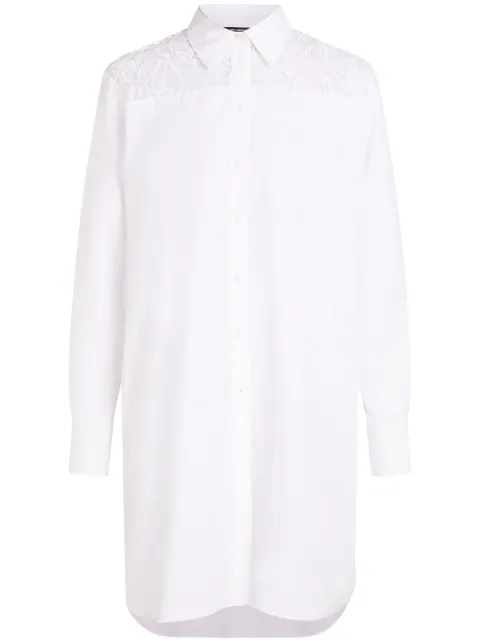 Karl Lagerfeld lace-detail shirt White A2W11006100