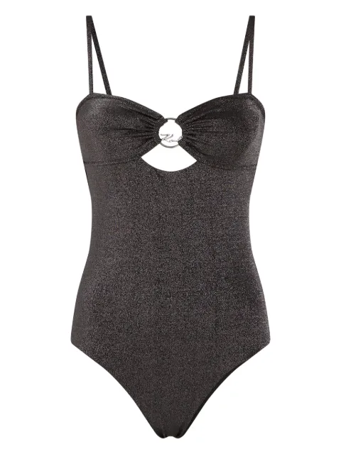 Karl Lagerfeld DNA ring swimsuit Grey A1W46017919