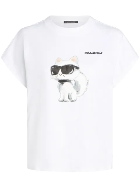 Karl Lagerfeld Ikon Choupette oversized T-shirt White A2W17115100
