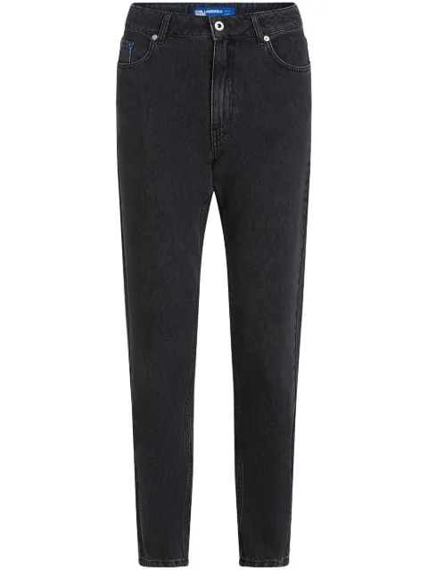 Karl Lagerfeld Jeans logo-patch jeans Black A2W101381BJ