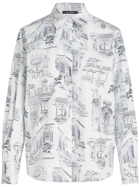 Karl Lagerfeld x Jorge Parra shirt White A2W110231RN