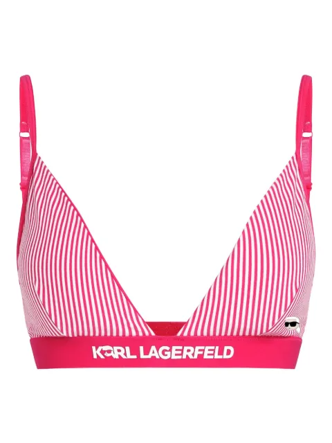 Karl Lagerfeld Ikon striped bra Pink A2W470021TM
