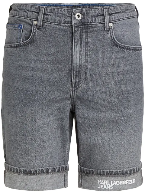 Karl Lagerfeld Jeans slim-fit denim shorts Grey A2M100821CH