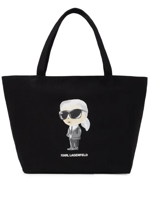 Karl Lagerfeld Ikon Aquarelle tote bag Black A2W50027999