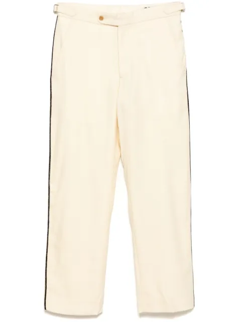 BODE beaded player trousers Neutrals MRF24BT028