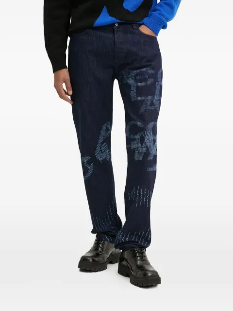 A-COLD-WALL* graphic-print jeans Blue ACWMJS043B