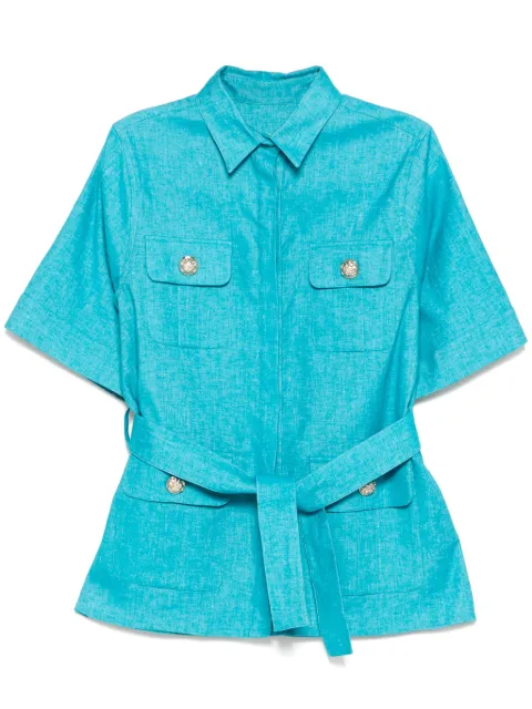 Elie Saab safari jacket Blue SH013N