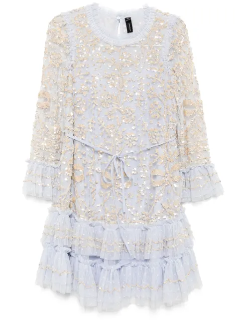 Needle & Thread Celia dress Blue DSLS05RPS25