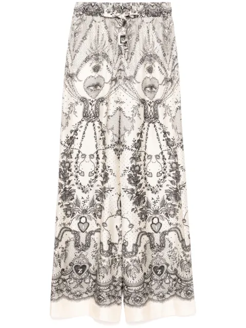 ZIMMERMANN crush draw waist trousers White 2332PR251