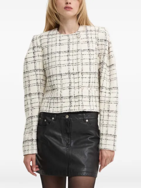 IRO plaid jacket Neutrals WP07ZEMALY