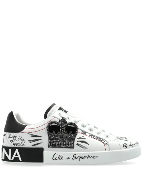 Dolce & Gabbana logo-patch sneakers White CS1760A9AG189697